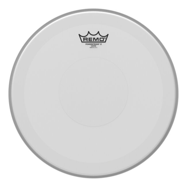 Remo - PX-0113-C2- - Batter, Powerstroke X, Coated, 13" Diameter, Clear Dot On Top