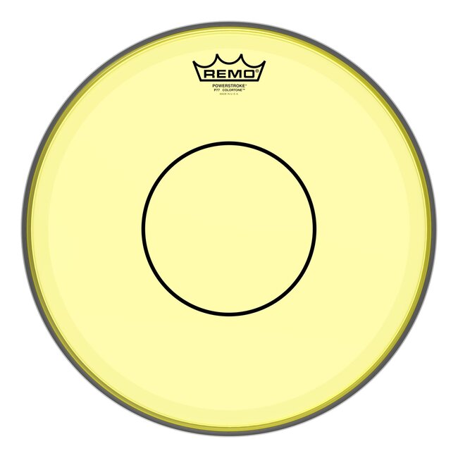 Remo - P7-0313-CT-YE - Batter, Powerstroke 77, Colortone, 13" Diameter, Yellow