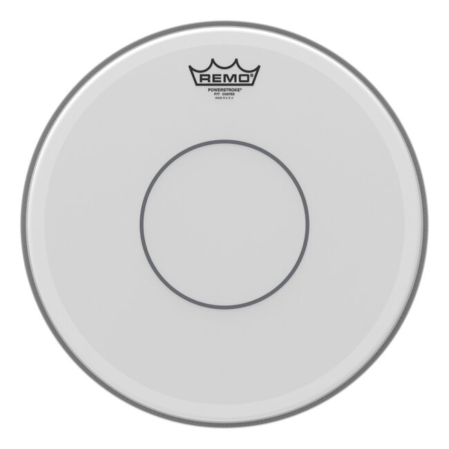 Remo - P7-0114-C2- - Batter, Powerstroke 77, Coated, 14" Diameter, Open Channel, Clear Dot