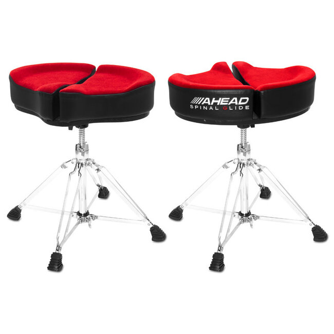 Ahead - SPG-R - 18" Spinal G Saddle Red Cloth Top/Black Sides, 4 Leg Base