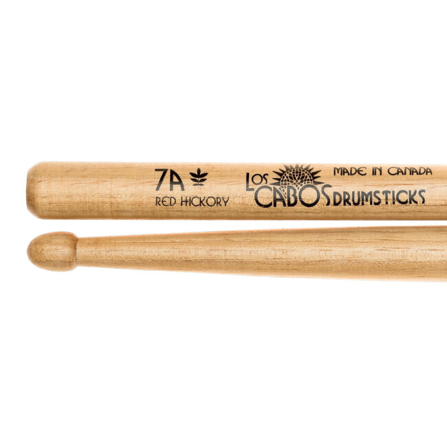 Los Cabos - LCD7ARH - 7A - Red Hickory "Center Cut" Drumsticks