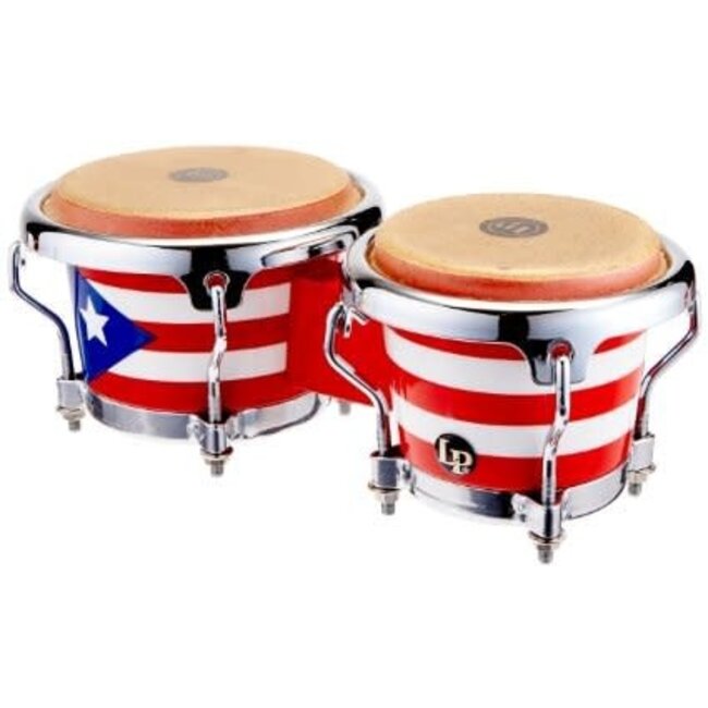 LP - LPM199-PR - 3 1/2"-4 1/2" Mini Bongo Oak Puerto Rico Chrome