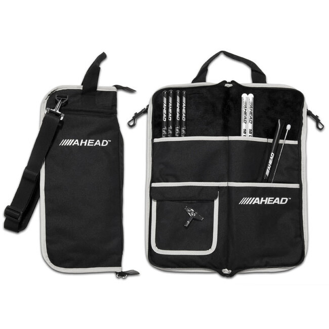 Ahead Bags - SB2 - Deluxe Stick Case (Black With Gray Trim, Plush Interior)