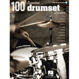 Hal Leonard 100 Essential Drumset Lessons - by Terry O'Mahoney - HL00103628