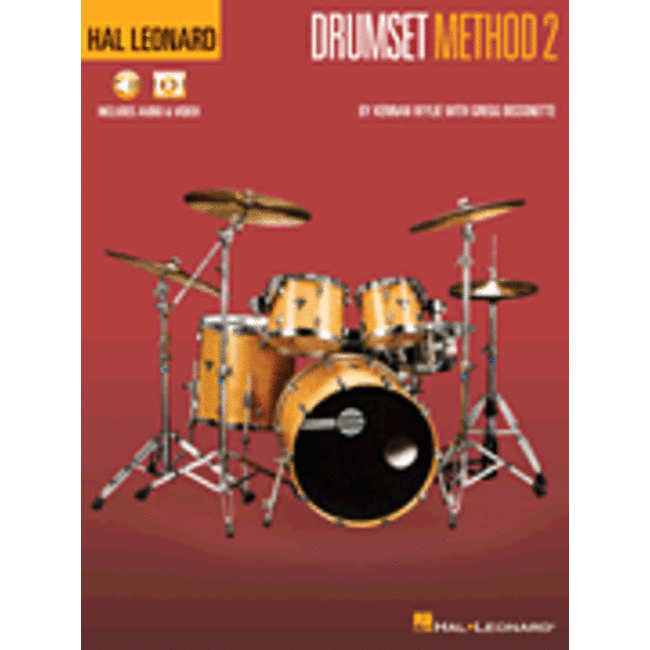 Hal Leonard Drumset Method - Book 2 - by Kennan Wylie with Gregg Bissonette - HL00209865