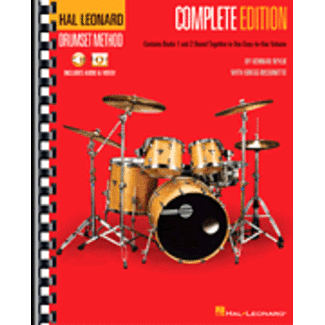 Hal Leonard Hal Leonard Drumset Method - Complete Edition: Books 1 & 2 with Video and Audio - by Kennan Wylie with Gregg Bissonette - HL00209866