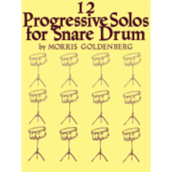 Twelve Progressive Solos for Snare Drum - by Morris Goldenberg - HL00347783