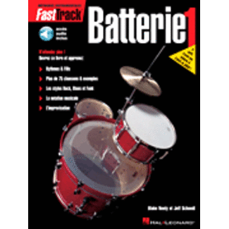 Hal Leonard FastTrack Drum Method - Book 1 - French Edition - by Rick Mattingly, Blake Neely - HL00695440