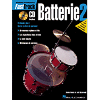 Hal Leonard FastTrack Drum Method - Book 2 - French Edition - by Rick Mattingly, Blake Neely - HL00695441