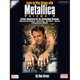 Cherry Lane Music Learn to Play Drums with Metallica - Volume 2 - by Dan Gross - HL02500887