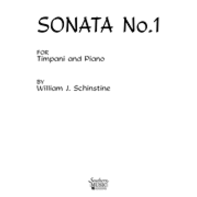 Sonata No. 1 for Timpani - by William Schinstine - HL03774808