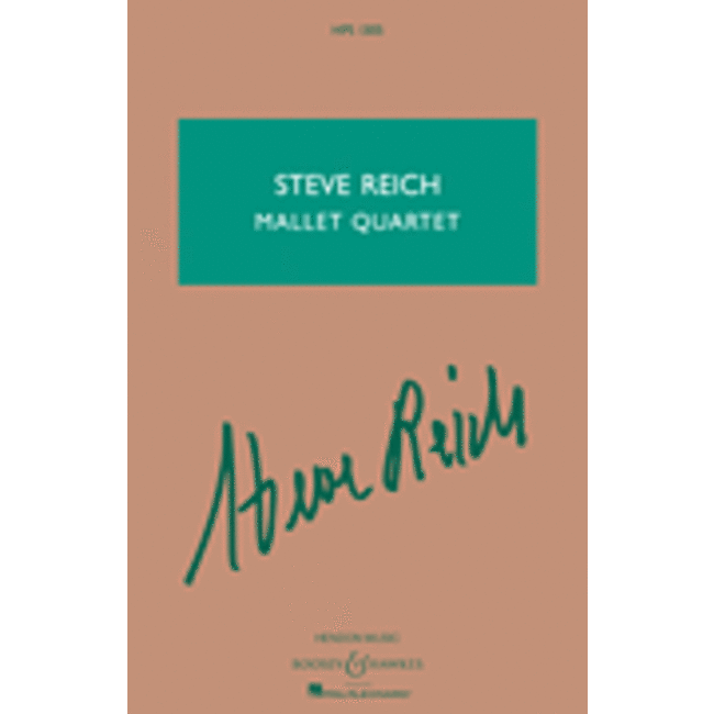 Steve Reich - Mallet Quartet - by Steve Reich - HL48022589