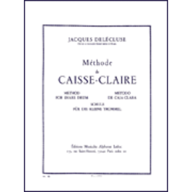 Methode De Caisse-Claire - by Jacques Delecluse - HL48182601