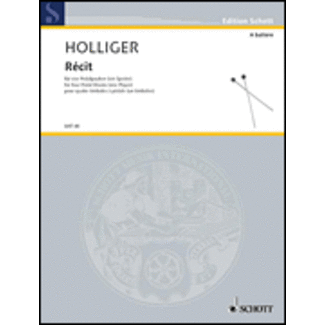 Récit (2007) - by Heinz Holliger - HL49016944