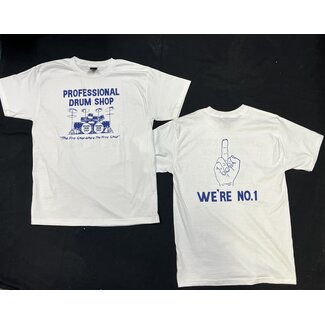 Professional Drum Shop Pro Drum "We're Number One" T-Shirt - (Limited Edition 1976 Reissue) - Small