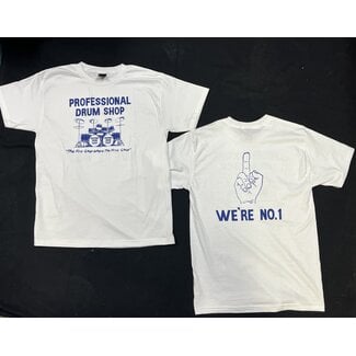 Professional Drum Shop Pro Drum "We're Number One" T-Shirt - (Limited Edition 1976 Reissue) - 2XL