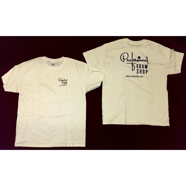Professional Drum Shop White T-Shirt - 2XL