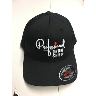 Professional Drum Shop Pro Drum Shop Flex Fit Hat - Black - Small/Medium