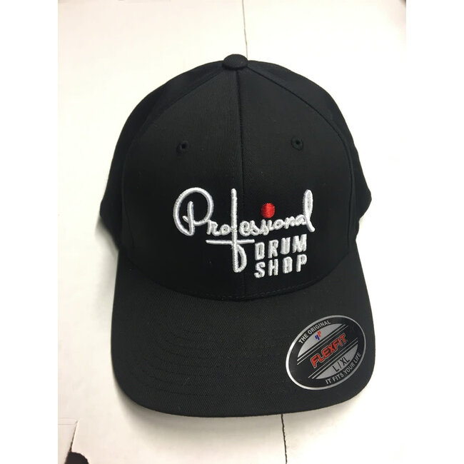 Pro Drum Shop Flex Fit Hat - Black - Small/Medium