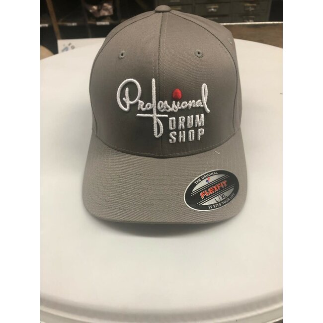 Pro Drum Shop Flex Fit Hat - Gray - Large/Extra Large