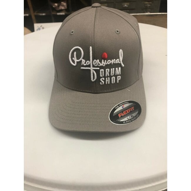 Pro Drum Shop Flex Fit Hat - Gray - Small/Medium
