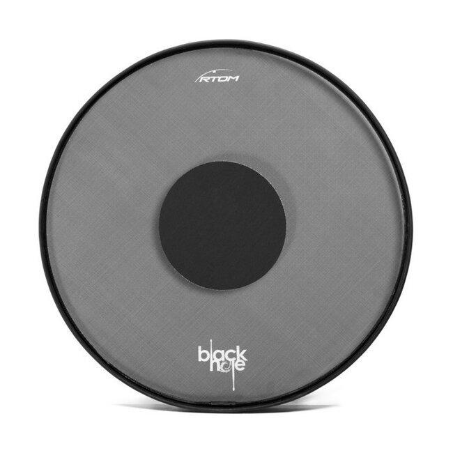 RTOM - BLKHOL18 - 18" Bass Drum Black Hole Practice Pad, Snap-on, Tuneable Mesh Head