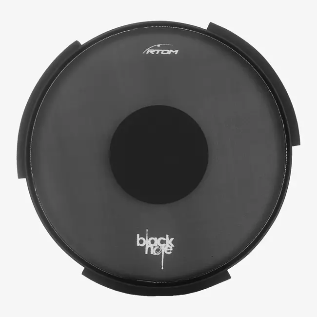 RTOM - BLKHOL20V2 - 20" Bass Drum Black Hole Practice Pad, Slide-In, Tuneable Mesh Head