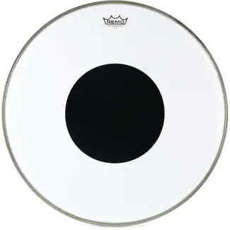 Remo Remo - CS-1322-10- - Bass Drum, Controlled Sound, Clear, 22" Diameter, Black Dot On Top