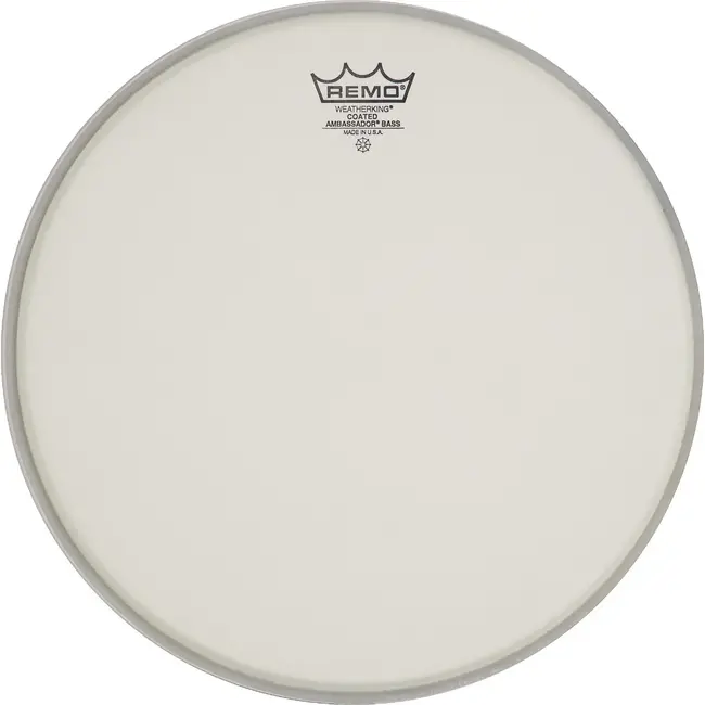 Remo - BR-1122-00- - Bass Drum, Ambassador, Coated, 22" Diameter
