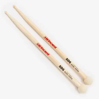Wincent Wincent - WSD6 - DualHard Double Sided Cymbal Mallet Pair - 32mm Hard Felt Ball with SD2 Maple Tips
