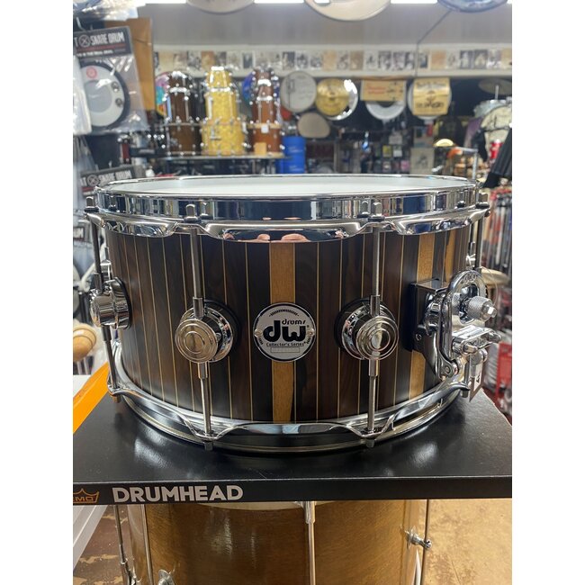 DW - DR366514SSC-DC1 - 6.5 x 14 Limited Edition Brass Pinstripe Ziricote Snare Drum (Only 40 Made)