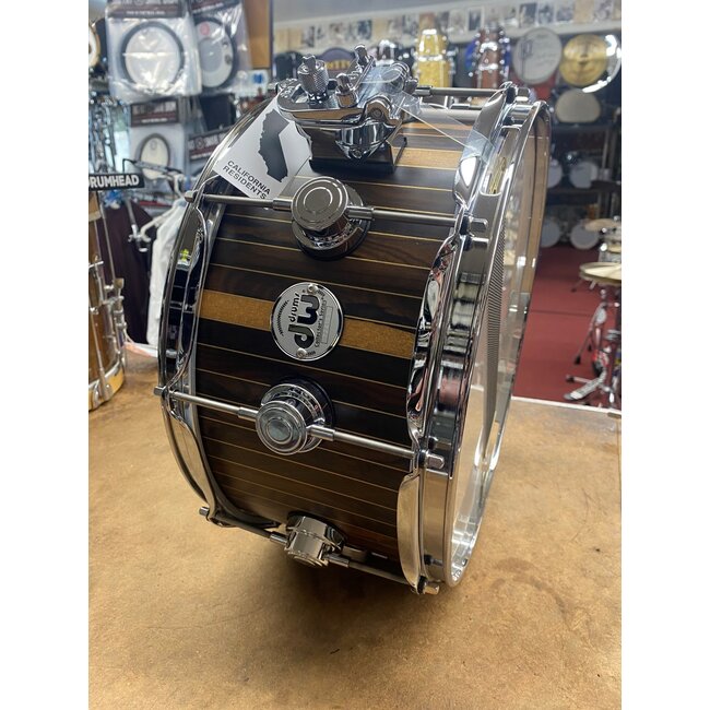 DW - DR366514SSC-DC1 - 6.5 x 14 Limited Edition Brass Pinstripe Ziricote Snare Drum (Only 40 Made)