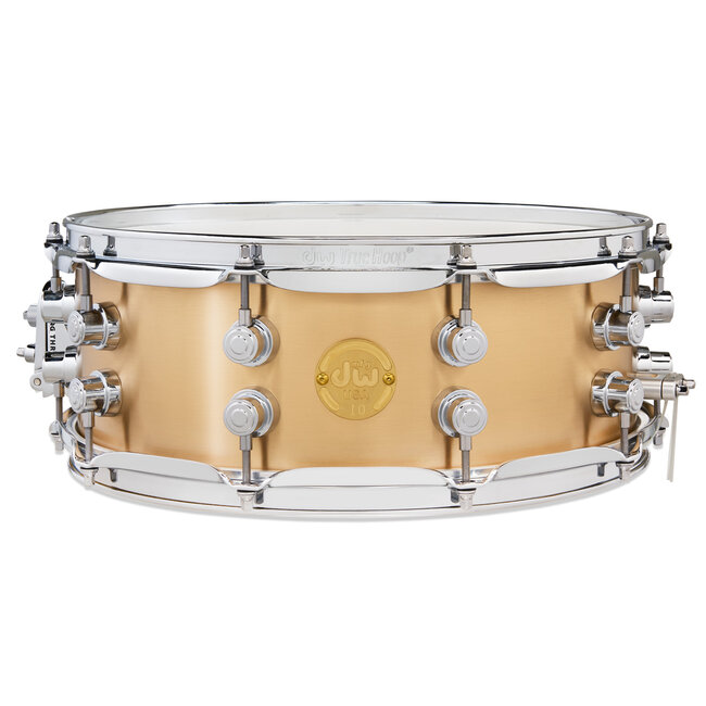 DW - DRVZ0514STZL - LeftCast Bronze Snare, 5x14 w/ Chrome Hardware (Limited Edition #21 of 25)