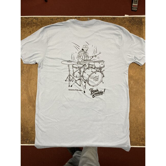 Professional Drum Shop - Groove of the Day T-Shirt - "Stone Wash Denim" - Small