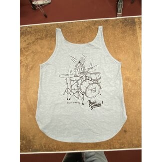 Professional Drum Shop Professional Drum Shop - Groove of the Day Ladies Tank Top - "Stone Wash Denim" - Small