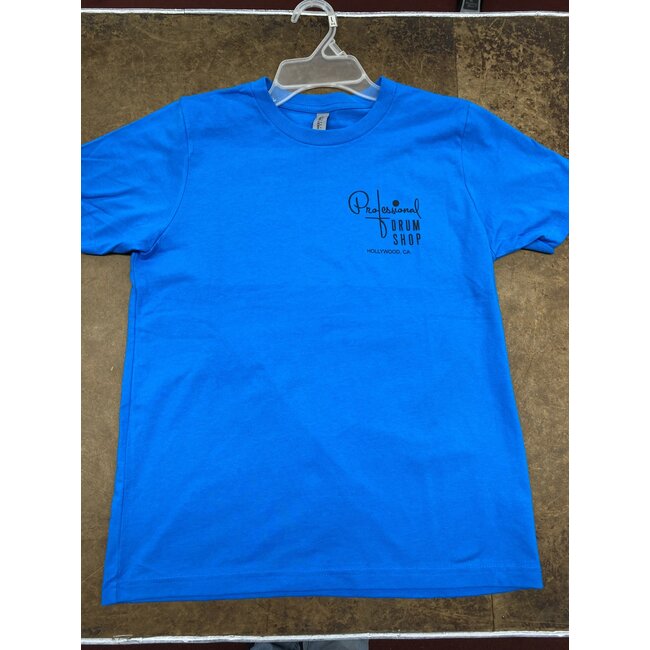 Professional Drum Shop - Groove of the Day T-Shirt - Turquoise - Youth Large ONLY!