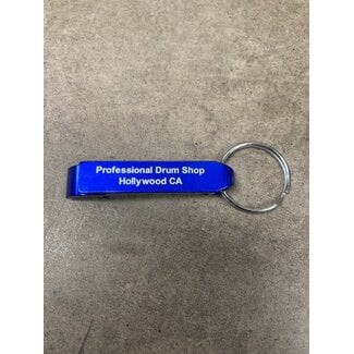 Professional Drum Shop Professional Drum Shop - Key Chain Bottle Opener - Blue