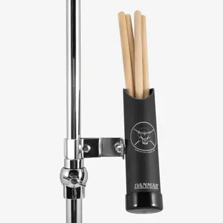 Danmar Percussion Danmar - 1027PZ - Stick Holder - Clamps To Any Stand W/ Angle Adjustment, Holds 3 Pairs - Purple Zebra