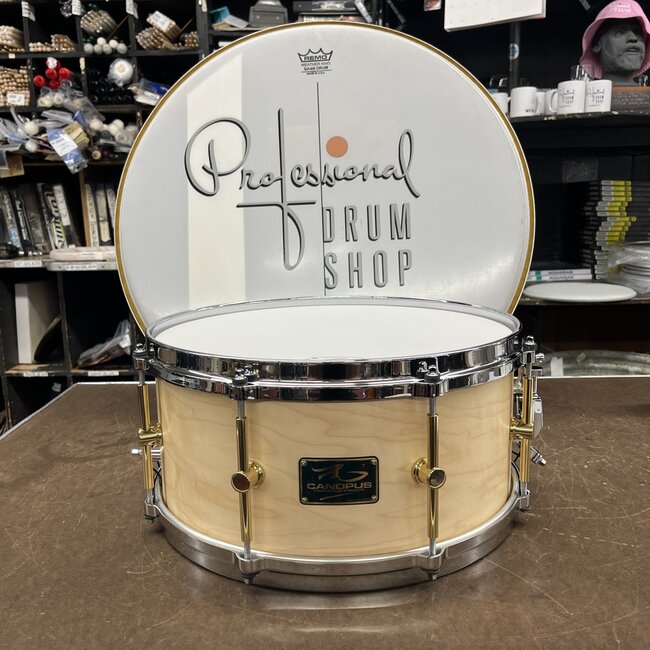 Canopus - M-1465-N-OL - The Maple 6.5x14 Snare Drum - Natural Oil