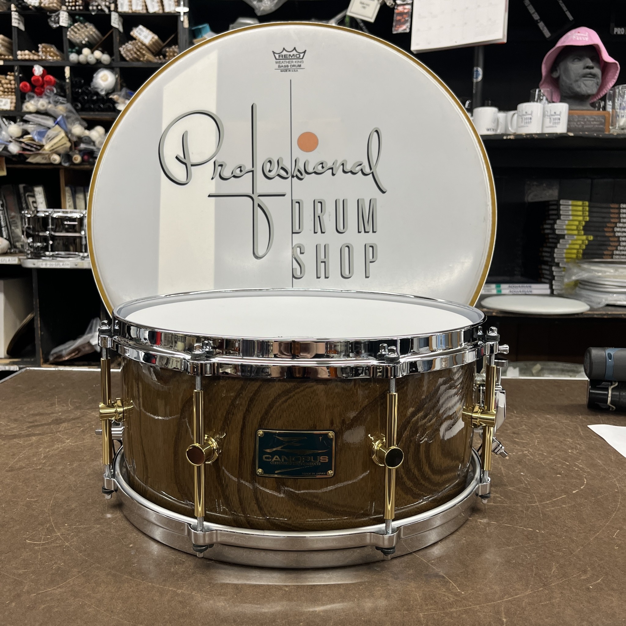 Canopus - HS-1465 - Zelkova 6.5x14 Snare Drum - Ninja Black Canopus - HS-1465 - Zelkova 6.5x14 Snare Drum - Ninja Black
