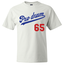 Professional Drum Shop WHITE "Dodgers" Anniversary Baseball Jersey - Extra Large