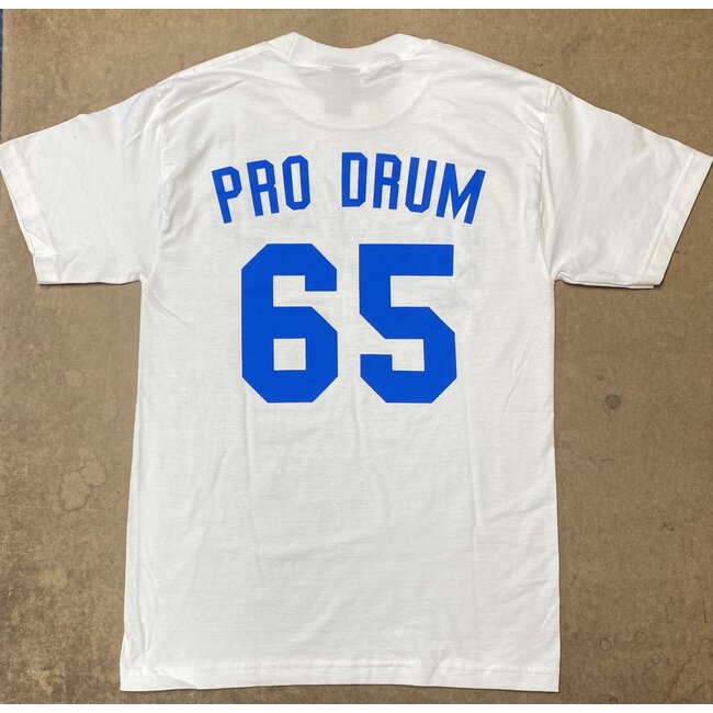 Professional Drum Shop WHITE "Dodgers" Anniversary Baseball Jersey - Extra Large