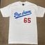 Professional Drum Shop WHITE "Dodgers" Anniversary Baseball Jersey - Extra Large