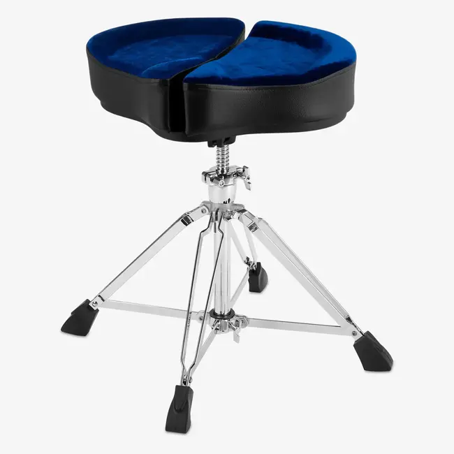 Ahead - SPG-BLU - 18" Spinal G Saddle Blue Cloth Top/Black Sides, 4 Leg Base