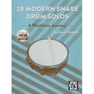 Alfred Publishing Co. 20 Modern Snare Drum Solos, A Rhythmic Journey - by Daniel Bédard - 00-51332
