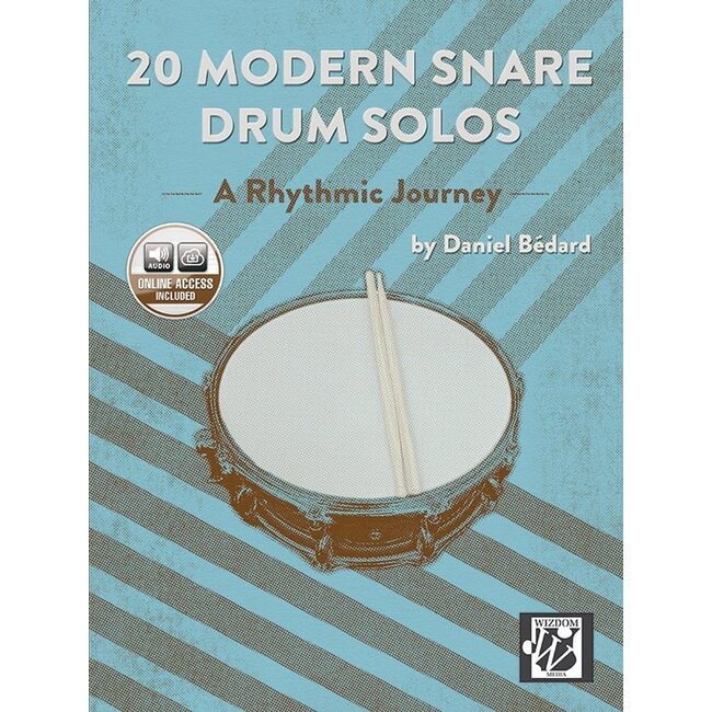 20 Modern Snare Drum Solos, A Rhythmic Journey - by Daniel Bédard - 00-51332