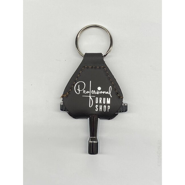 Professional Drum Shop - Leather Key Chain Drum Key (Brown)