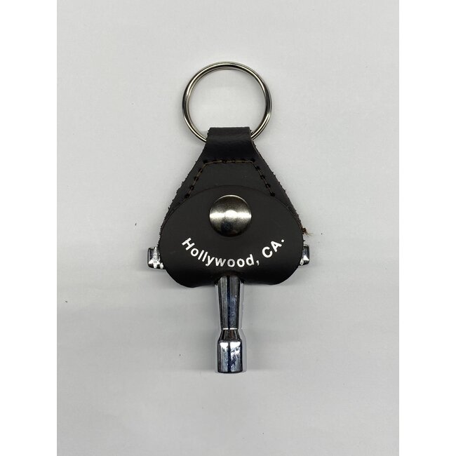 Professional Drum Shop - Leather Key Chain Drum Key (Brown)