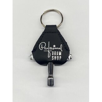 Professional Drum Shop Professional Drum Shop - Leather Key Chain Drum Key (Black)