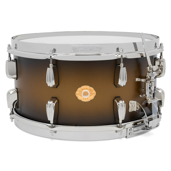 Slingerland - SLLS0714SMK372-LTD - Limited Edition Radio King Snare Drum, 7 x 14", Black & Gold Lacquer